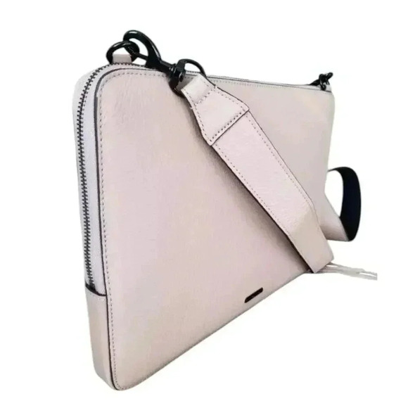 Rebecca Minkoff Regan Sleeve Leather 13" MacBook/Laptop Bag w/ Strap Slim Pink - Picture 3 of 16